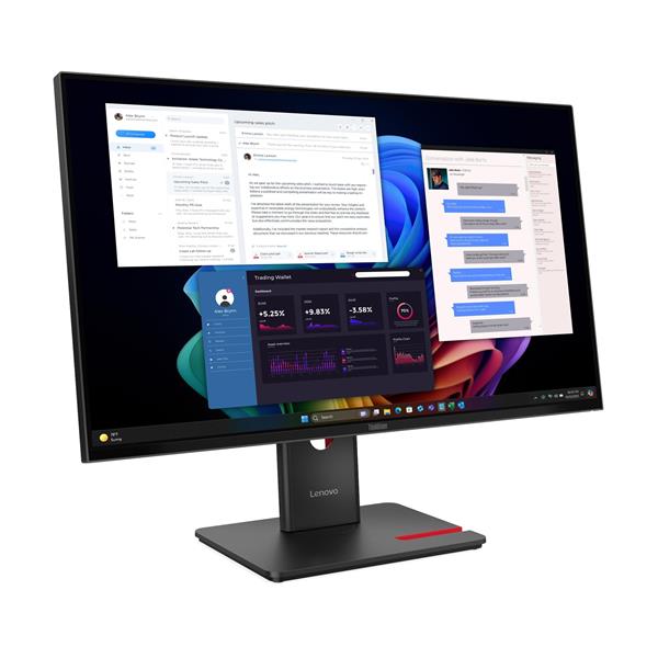 Lenovo T27UD-40 27" 3840x2160 4K 1500:1 350cd 4ms HDMI+DP+USB+USB-C+RJ45 dock PD100W 3y 
