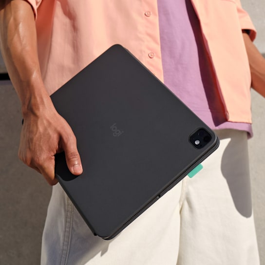 Logitech® FLIP FOLIO-GRAPHITE-US-BT- iPad Pro 11 palců (M4), iPad Air 11 palců (M2 a M3), iPad Air (5. generace) 