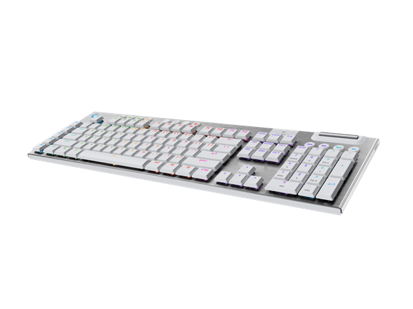 Logitech® G915 X LIGHTSPEED Low-Profile Wireless Gaming Keyboard - WHITE - US INT"L - hmatová 