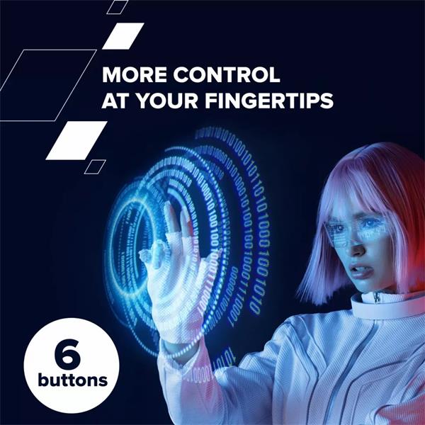 Canyon OnClick 20, Wireless 2.4GHz optická myš, tichá, 6 tlačidiel, 1.600 dpi,  akcelerácia 8G, ružová 