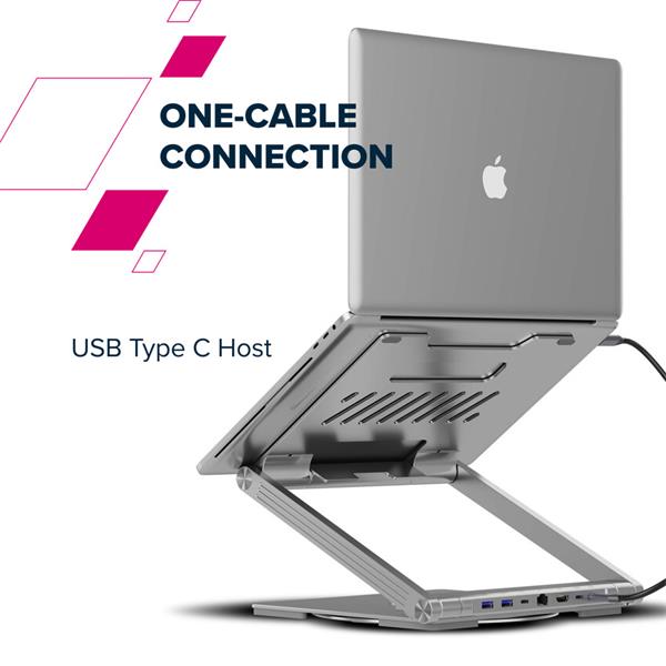 Canyon OnStand 2, Stojan na notebook s odnímateľným magnetickým hubom 6v1 
