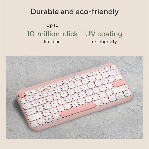 ASUS Marshmallow KW100 Copilot version - bezdrôtová klávesnica, Pink, CZ/SK 