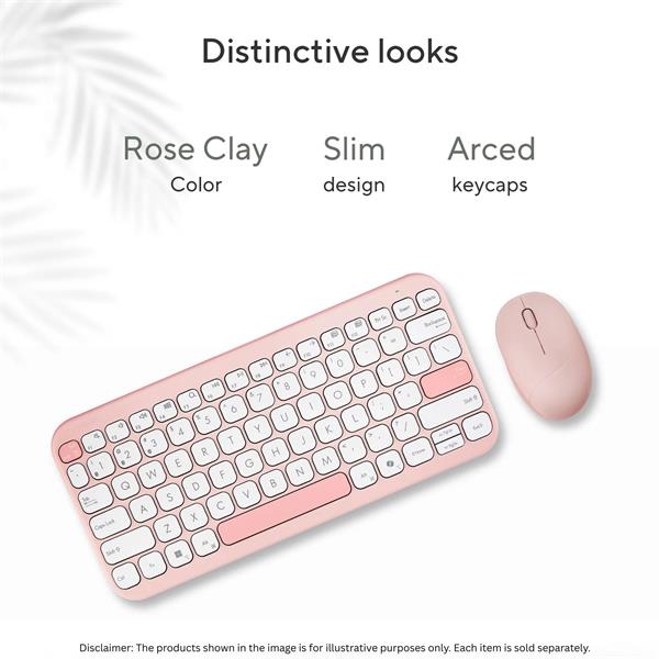 ASUS Marshmallow KW100 Copilot version - bezdrôtová klávesnica, Pink, CZ/SK 