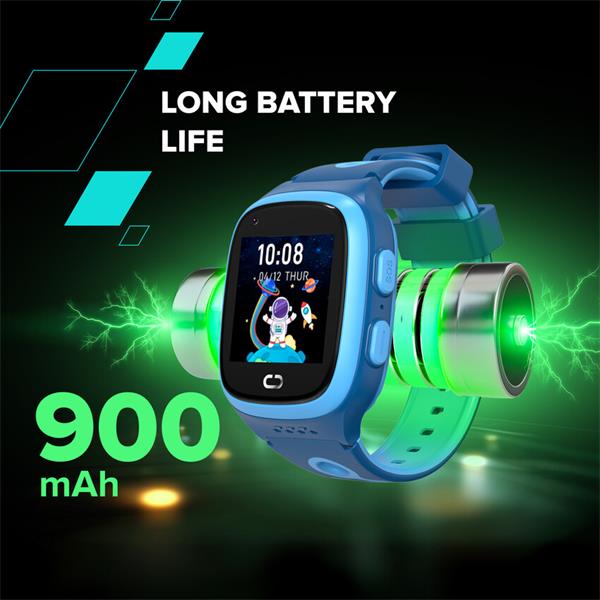 Canyon Zefir KW-49, smart hodinky pre deti, E-SIM 4G VoLTE, GPS, Video volania, SOS tlačidlo, ružovo-modré 