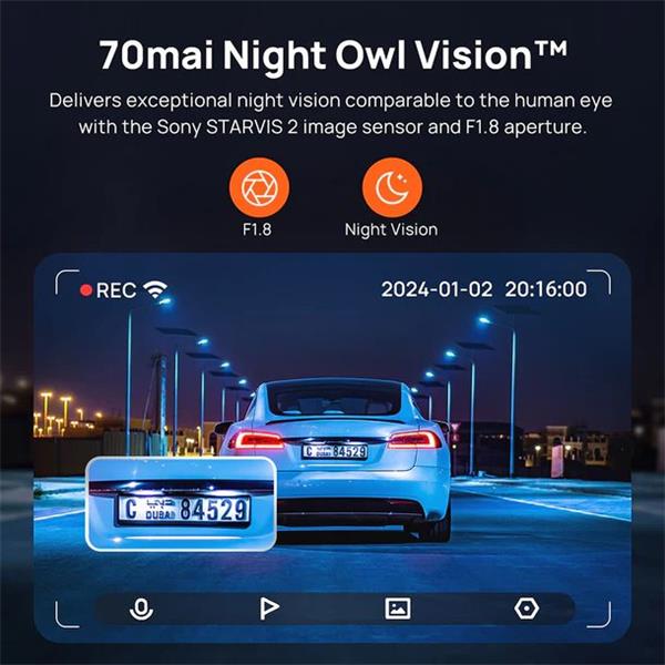70mai 4K A810s Dash Cam 