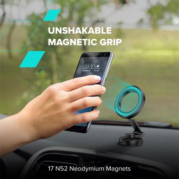 Canyon OnGrip 10, univerz. MagSafe držiak pre smartfóny, s rotáciou  360°, hliníkové telo, 