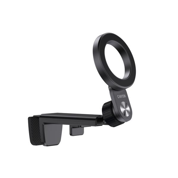 Canyon CH-11, univerzálny magnetický držiak pre smartfóny s klipovým uchytením na povrchy do 3 cm, kompatibilný s MagSaf 
