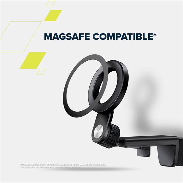 Canyon CH-11, univerzálny magnetický držiak pre smartfóny s klipovým uchytením na povrchy do 3 cm, kompatibilný s MagSaf 