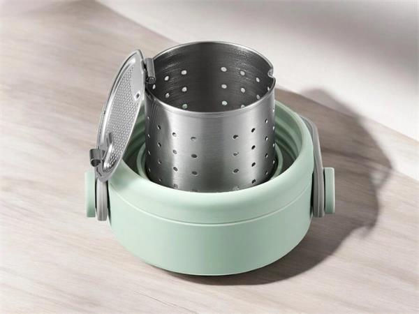 BUYDEEM Termoska so sitkom na čaj 400 ml, model CD1011, farba útulná zelená 