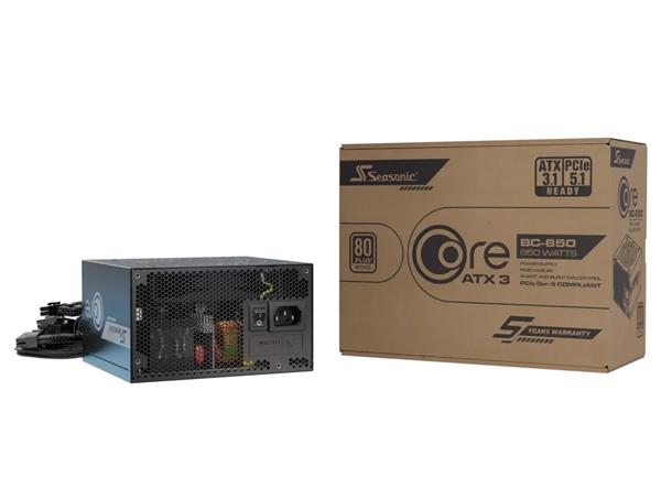 Zdroj 850W, Seasonic Core BC-850 ATX 3.1 Bronze 