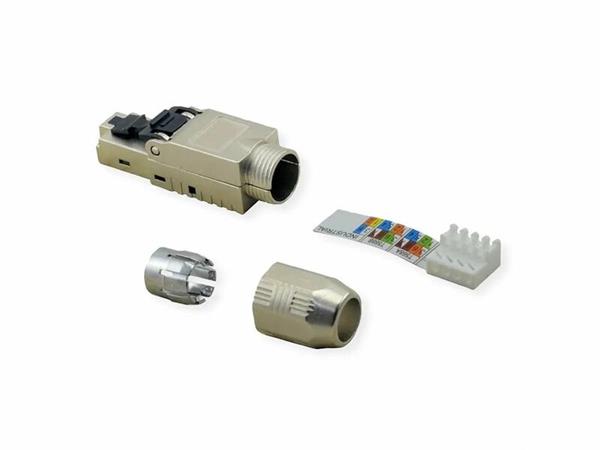ROLINE 19-palcový injektor Fast Ethernet PoE so stredným rozpätím, 8 portov 