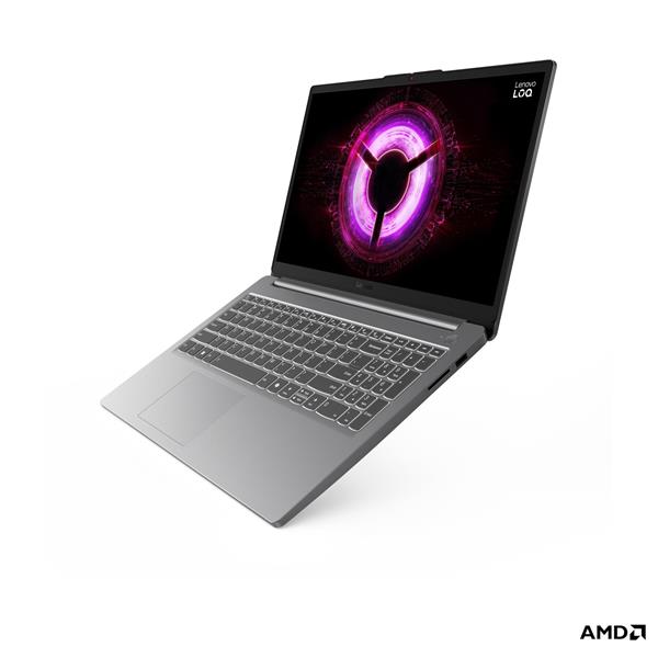 Lenovo IP LOQ 15ARP10E, Ryzen 5 150, 15.6˝ 1920 x 1080 FHD, RTX3050/6GB, 16GB, SSD 512GB, FDOS, šedý, 2y CI 