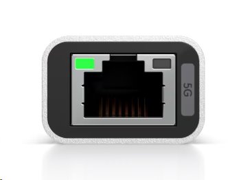 Ubiquiti Plug-and-play, Ethernet adapter with USB-C for seamless 5GbE network connectivity. 