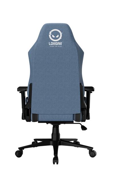 LORGAR PRO CHA41 herná stolička, látková, plne kovový rám, pamäťová pena, 3D opierky rúk, nosnosť 150 kg, modro biela 