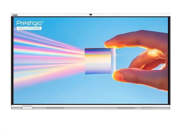 65" PRESTIGIO SOLUTIONS  PRISM Séria, Android 14 EDLA + upgr 16, 50 dotyk, 9H, 3x20W, AI Kamera, 100 000:1, 