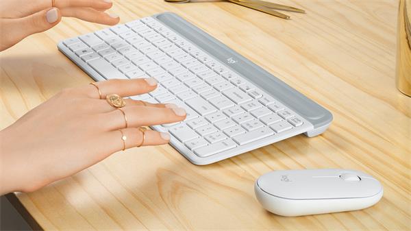 Logitech® MK470 Slim Wireless Combo - OFFWHITE - SK/CZ 