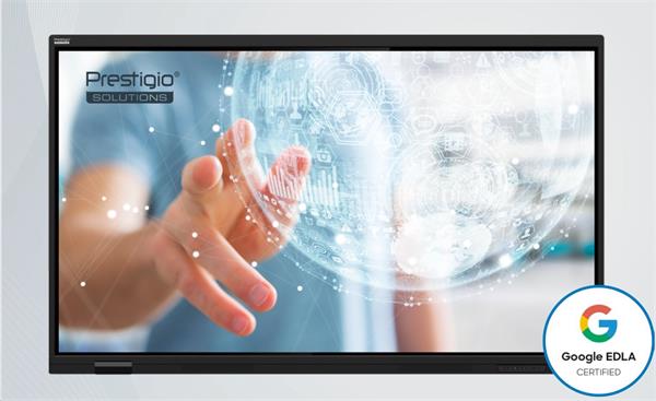 75" LIGHT GEN 7 Séria PRESTIGIO SOLUTIONS, Android 14 Google EDLA + upgr 16, 50 dotyk, 9H, 3x20W, 100 000:1, AI tlačidlo 