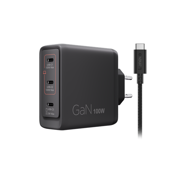 Lenovo Multi-port USB-C 100W GaN Charger 