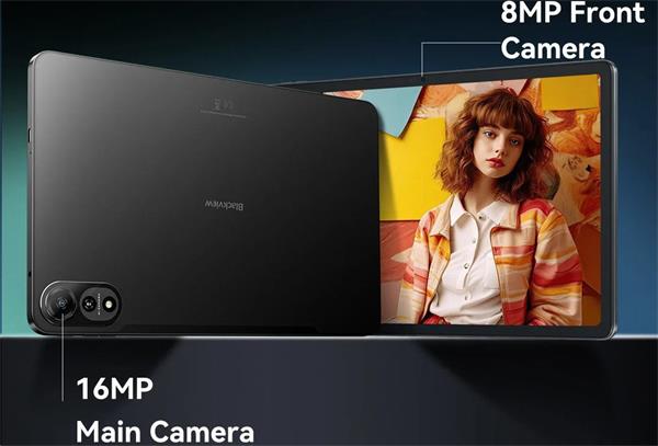 Blackview MEGA 2 12" FHD 1200x2000 60Hz 6GB+256GB Unisoc T615 Octa-core 1.6GHz Cam 8MP/16MP 9000mAh Android 15, sivý 