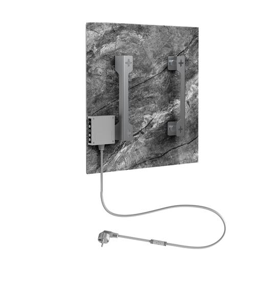 AENO AGH13S Premium QUADRO Smart Ohrievač, LIMITOVANÁ EDÍCIA, farba antický mramor, LED, WI-FI, max 500W, 50x50cm, Infra 