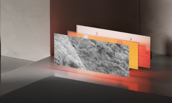 AENO AGH6S Premium Eco Smart Ohrievač, LIMITOVANÁ EDÍCIA, farba antický mramor, LED, WI-FI, max 700W, Infra 