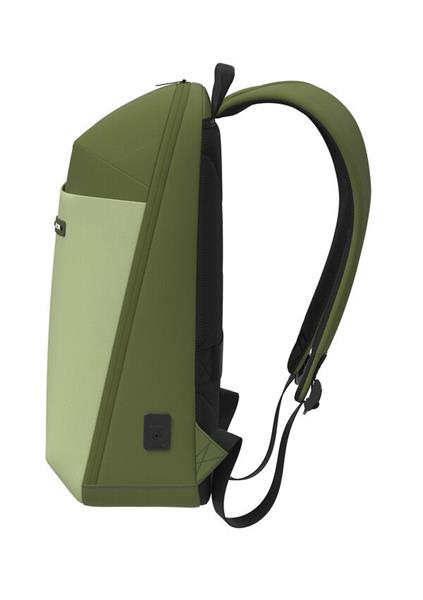 Canyon OnPack UR01, batoh na notebook do 15,6", vodeodolný, USB-A nabíjací port, z recyklovaných materiálov, zelený 