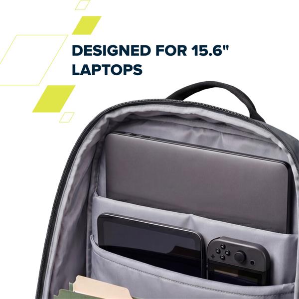 Canyon OnPack UR01, batoh na notebook do 15,6", vodeodolný, USB-A nabíjací port, z recyklovaných materiálov, zelený 