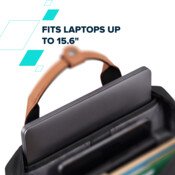 Canyon OnPack US01, ekologický mestský batoh na notebook do 15,6", vodeodolný, z recyklovaných materiálov, čierny 
