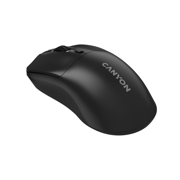 Canyon OnClick W06, bezdrôtová optická myš, 2.4 GHz USB, 800/1200/1600 DPI, 4 tlačidlá, čierna 