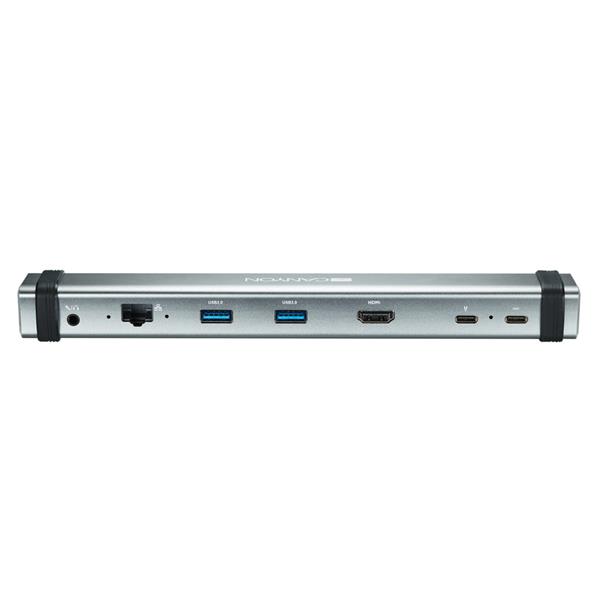 Canyon DS-6, Multiport Docking Station, 7 portov, 2xUSB-C+2xUSB3.0 +1xHDMI+1xRJ45+1x audio 3,5mm, výstup USB-C  