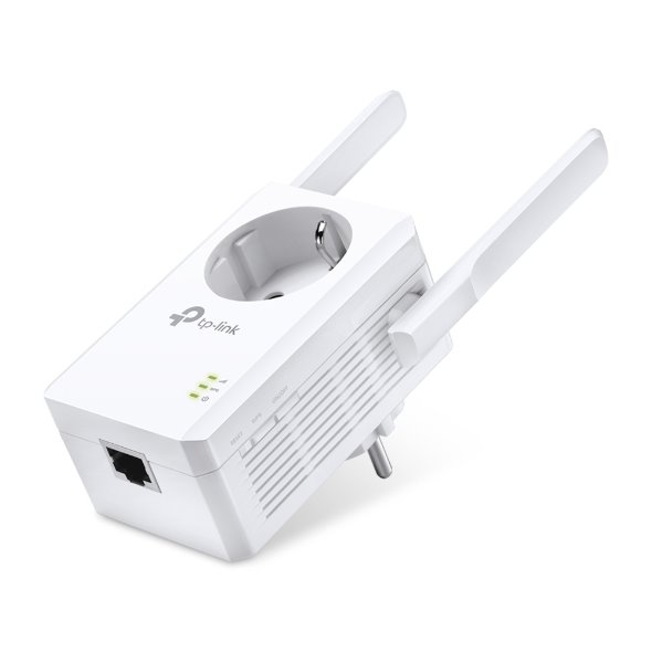 TP-LINK TL-WA860RE 300Mbps Wi-Fi Range Extender, Wall Plugged, AC-Passthrough, 2 external antennas, 1 10/100Mbps Port 