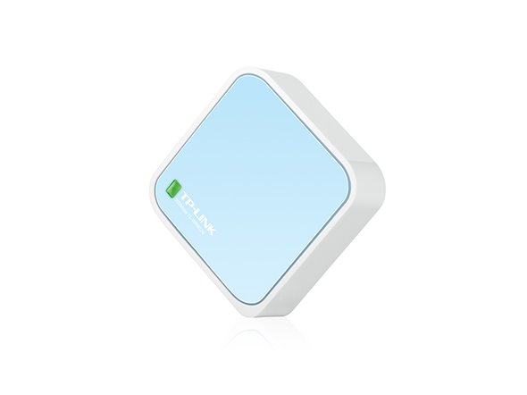 TP-LINK TL-WR802N N300 Nano Pocket Wi-Fi Router, 300Mbps at 2.4GHz, 2 internal antennas, 1 Ethernet Port 