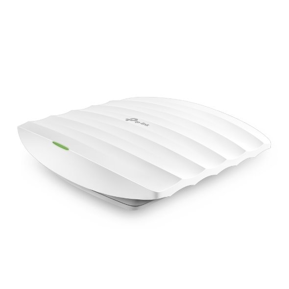 TP-LINK EAP110 2.4GHz N300 Ceiling Mount Access Point, Qualcomm, 1 10/100Mbps LAN, Passive PoE, 2 Internal Antennas 