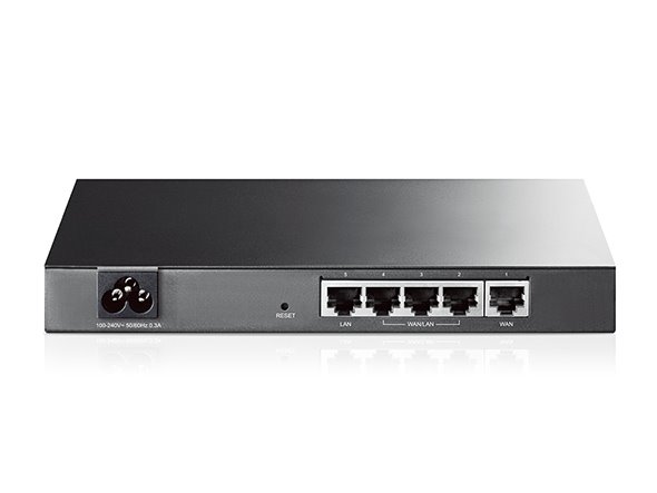 TP-LINK TL-R470T+ Multi-WAN Load Balance Router, 1 Fixed 10/100Mbps WAN Port + 3 Configurable 10/100Mbps WAN/LAN Ports 