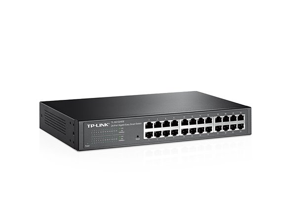 TP-LINK TL-SG1024DE 24-Port Gigabit Easy Smart Switch, 24 Gigabit RJ45 Ports,1U 13-inch Rack-mountable Steel Case 