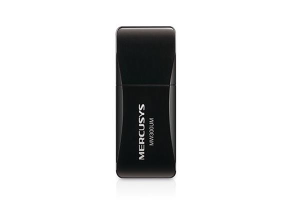 MERCUSYS MW300UM 300Mbps Wireless N Mini USB Adapter, Mini Size, USB 2.0 