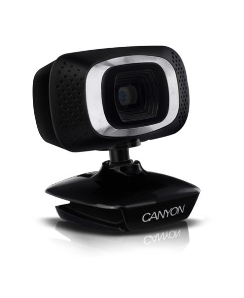 Canyon CNE-CWC3N webkamera, HD 720p, 1Mpx, USB, mikrofón, 360° rozsah 