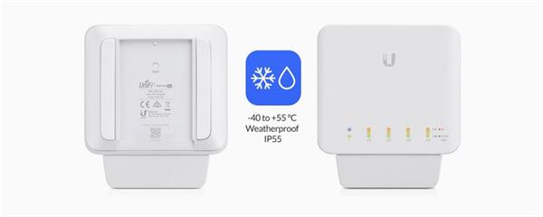 Ubiquiti UniFi Switch Flex  Indoor/Outdoor  5x1000Mbps  PoE (Weatherproof IP55) 46W POE 