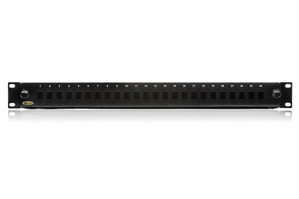 optický Patch panel 24x SC, 19 inch., 1U, výsuvný, neosadený, čierny 