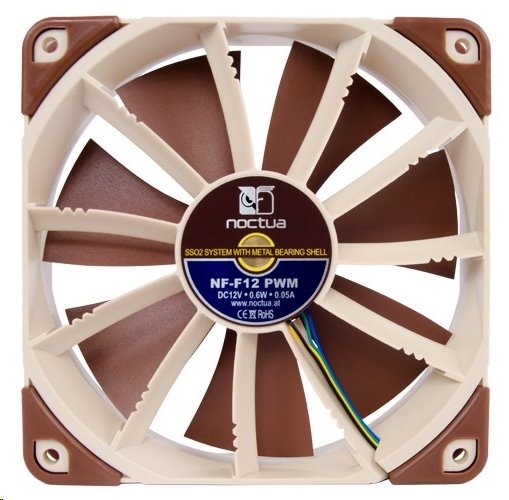 Noctua NF-F12 PWM ventilátor 120x120x25mm 