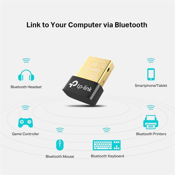 TP-LINK Bluetooth 4.0 Nano USB Adapter, Nano Size, USB 2.0 
