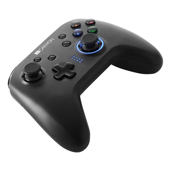 Canyon GP-W3, Gamepad 4v1 pre PC, Android, PS3, Nintendo Switch, bezdrôtový, motion senzor, USB-C nabíjací kábel 