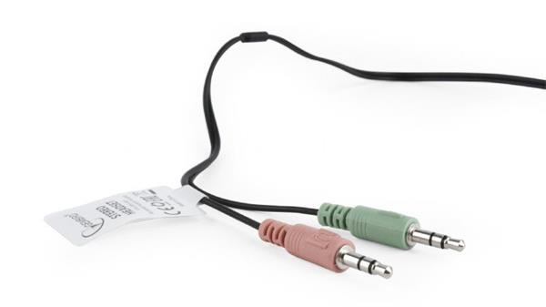 Gembird Stereo headset s mikrofónom, 2 x 3.5 mm miniJack, čierny 