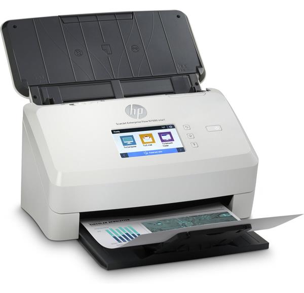 Skener HP ScanJet Enterprise Flow N7000 snw1 s podávačom listov (A4,  600 dpi,  USB 3.0,  Gigabit Ethernet,  Wi-Fi,  ADF,  du 