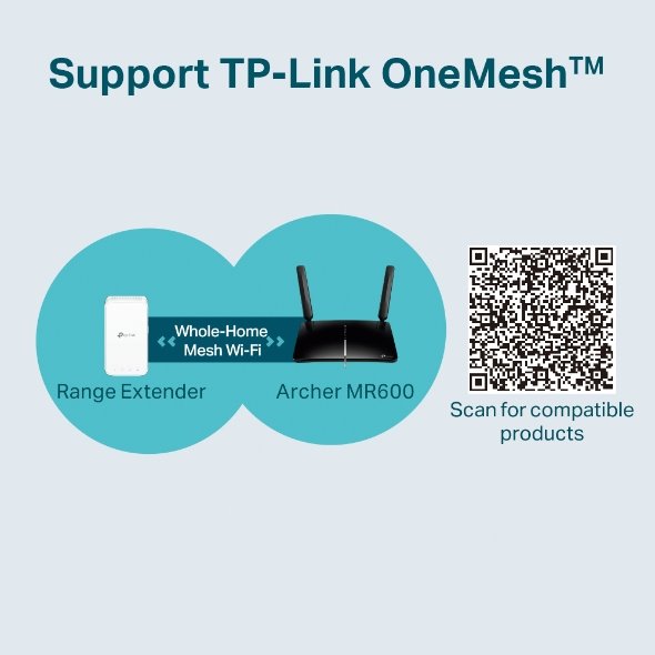 TP-LINK "AC1200 4G LTE Advanced Cat6 Gigabit RouterBuild-In 300Mbps 4G+ LTE Advanced ModemSPEED: 867 Mbps at 5 GHz + 3 