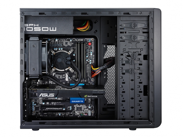 CoolerMaster case miditower Force 500, ATX, čierna, USB3.0 