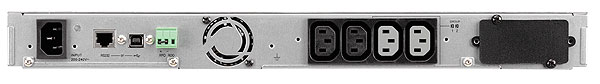 EATON UPS 1/1fáza, 850VA - 5P 850i Rack1U, 4x IEC, USB, Line-interactive 