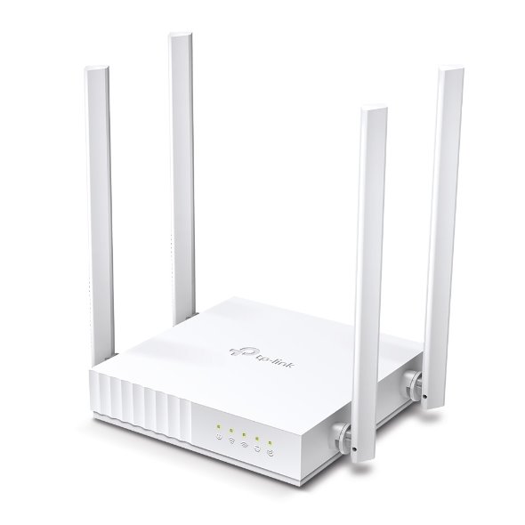 AC750 Dual Band Wi-Fi Router SPEED: 300 Mbps at 2.4 GHz + 433 Mbps at 5 GHz SPEC: 4×Antennas, 1×10/100M WAN Port, 4×10/1 