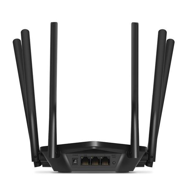 AC1900 Wireless Dual Band Gigabit Router SPEED: 600 Mbps at 2.4 GHz + 1300 Mbps at 5 GHz  SPEC:  6× Fixed External Anten 