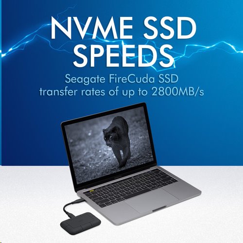 LaCie Rugged PRO 2TB FireCuda NVMe SSD External Thunderbolt 3, USB-C 